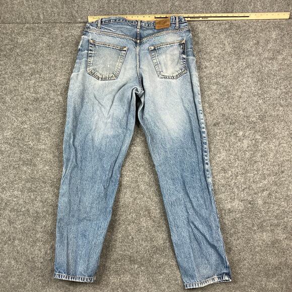 J Riggins Jeans Mens Size 36x34 Distressed Light Wash Straight Fit Denim - Picture 8 of 10